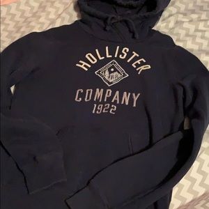 Dark blue Hollister hoodie